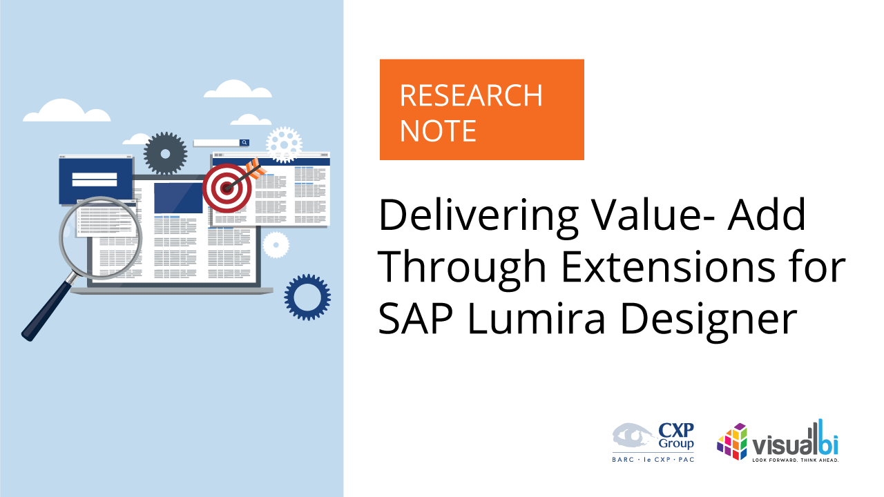 Delivering Value-Add Through Extensions for SAP Lumira Designer