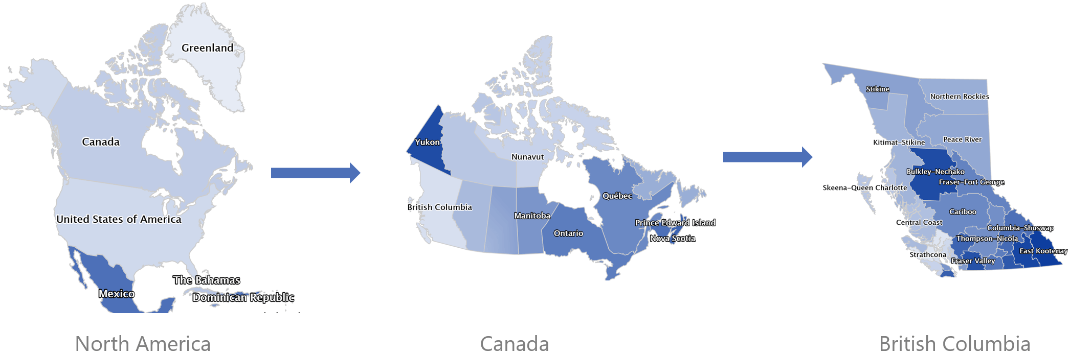 Drilldown Geo Maps in SAP Lumira Designer