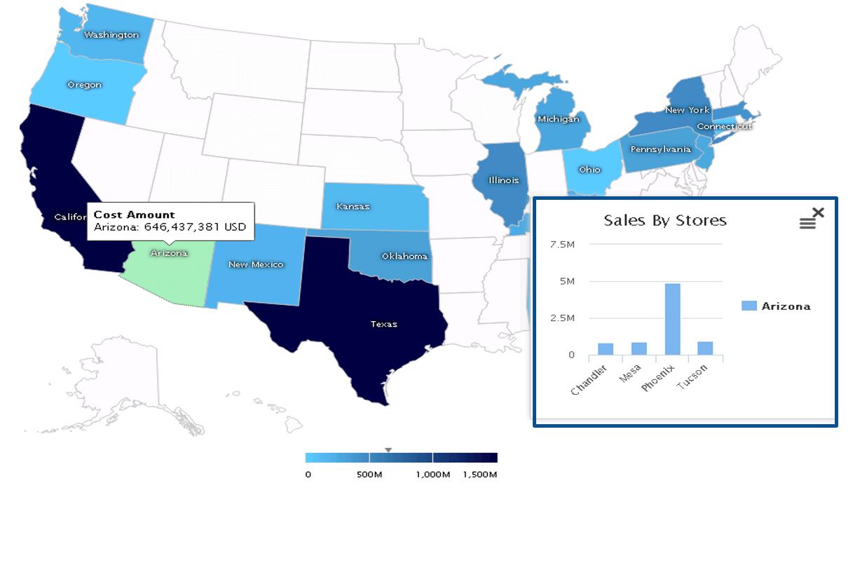 Drilldown Geo Maps in SAP Lumira Designer