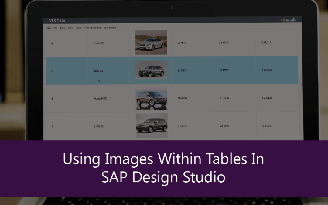 Using Images Within Tables In SAP Design Studio