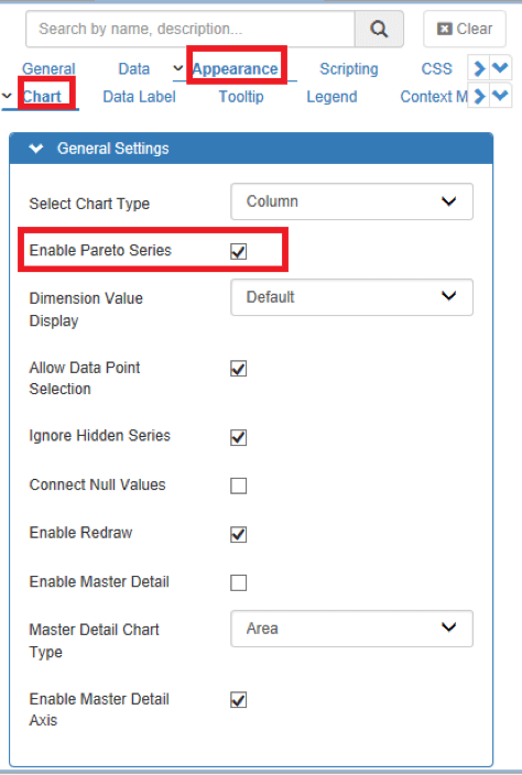 Pareto Trend using VBX in SAP Lumira Designer