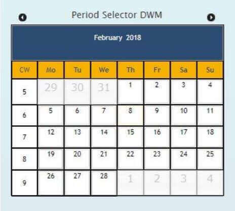 Peroid Selector DWM - SAP Lumira Designer Extensions