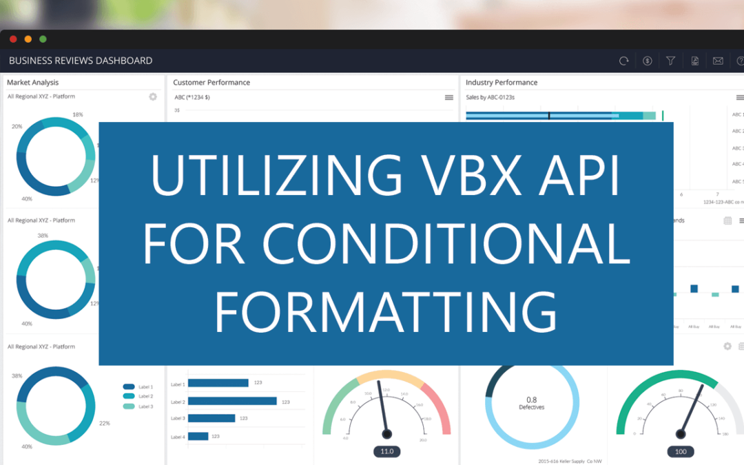 Utilizing VBX API for Conditional Formatting